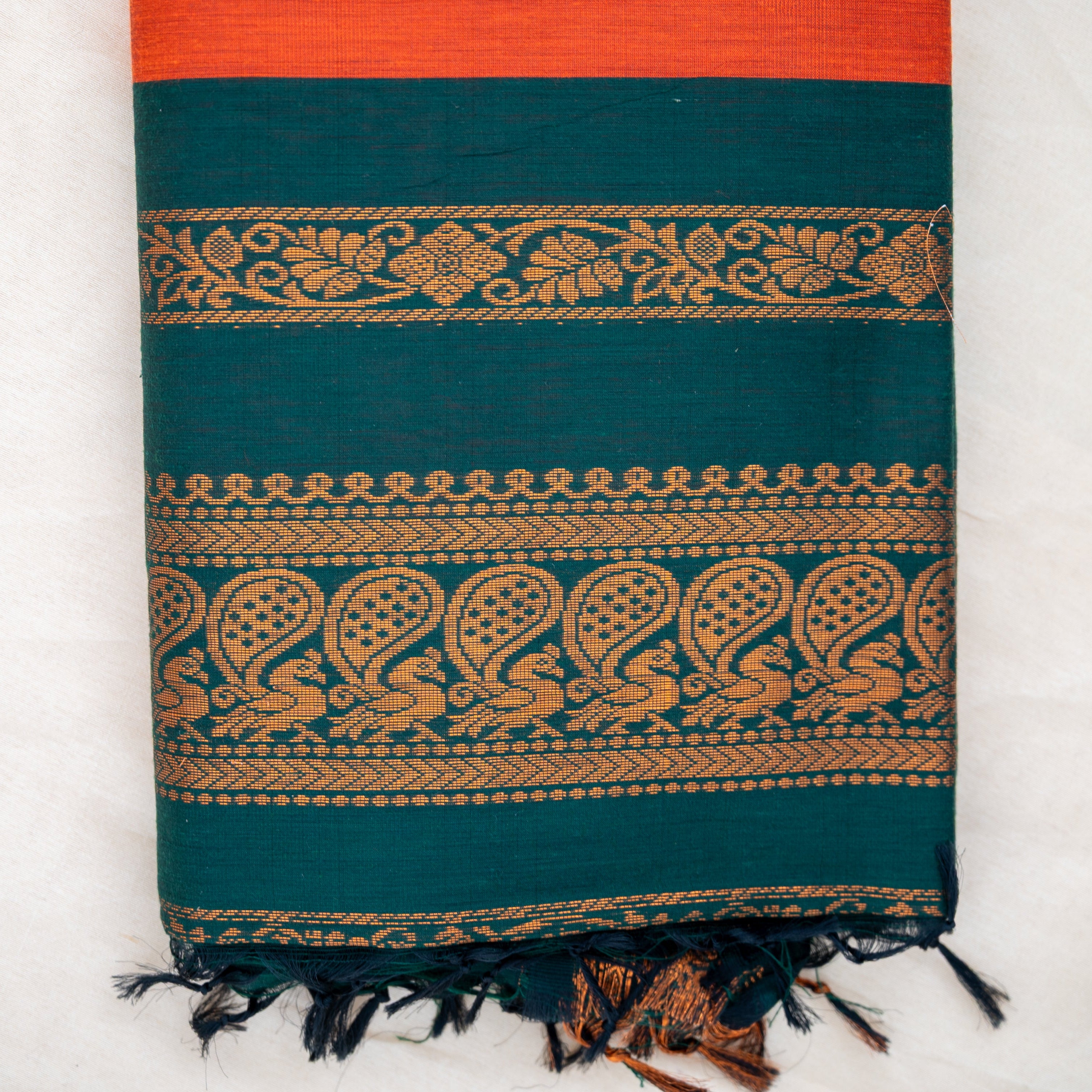 Kalyani Cotton - Orange