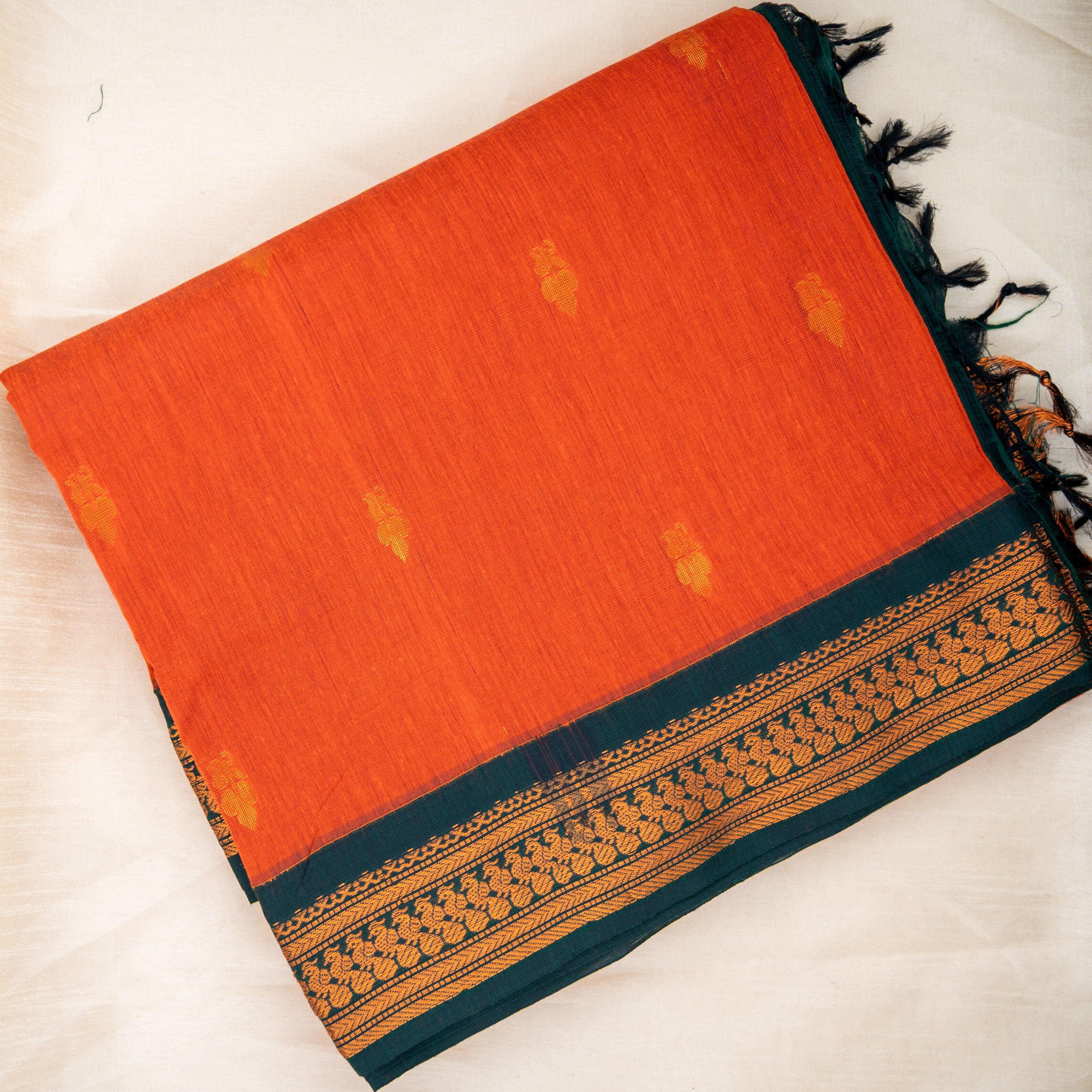 Kalyani Cotton - Orange