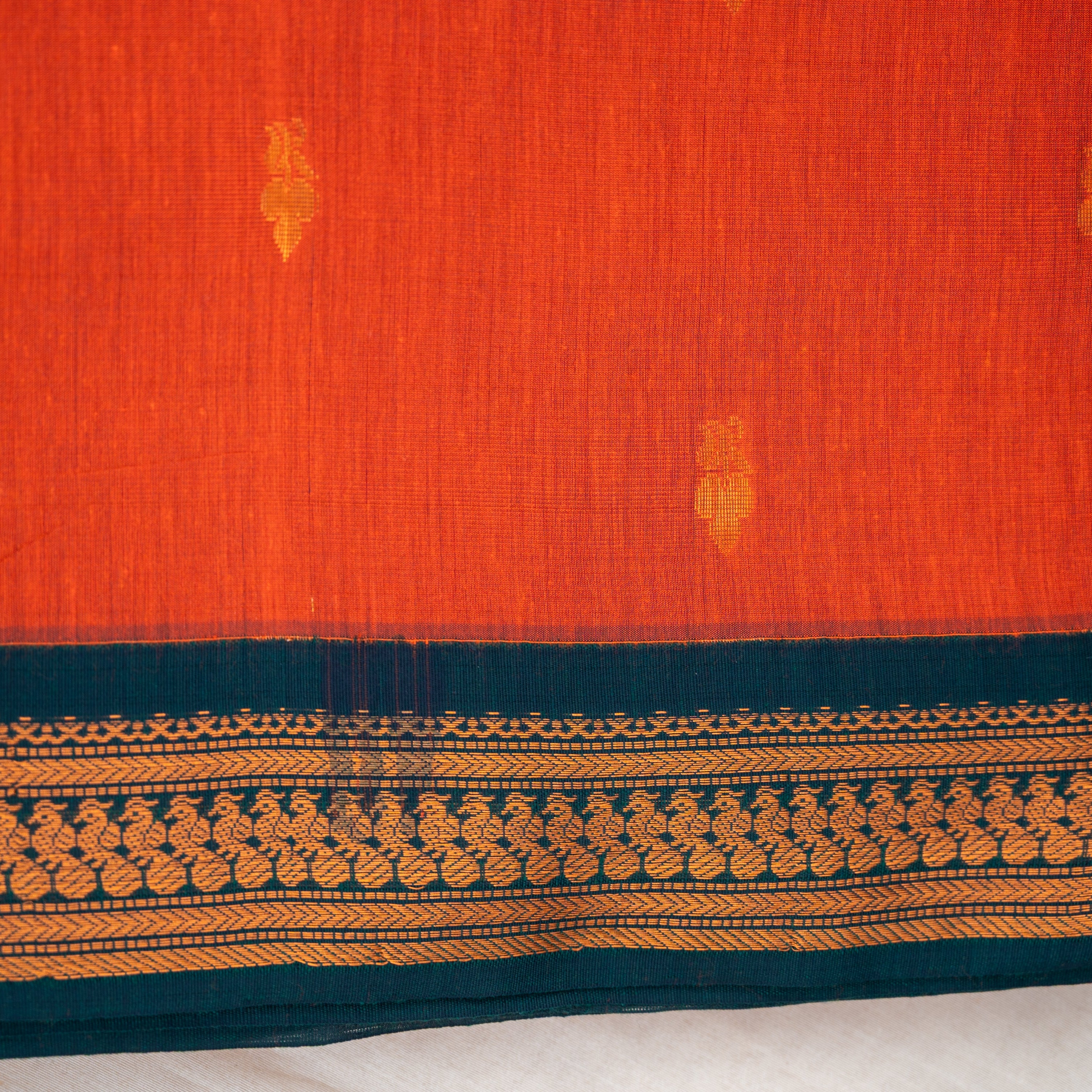 Kalyani Cotton - Orange