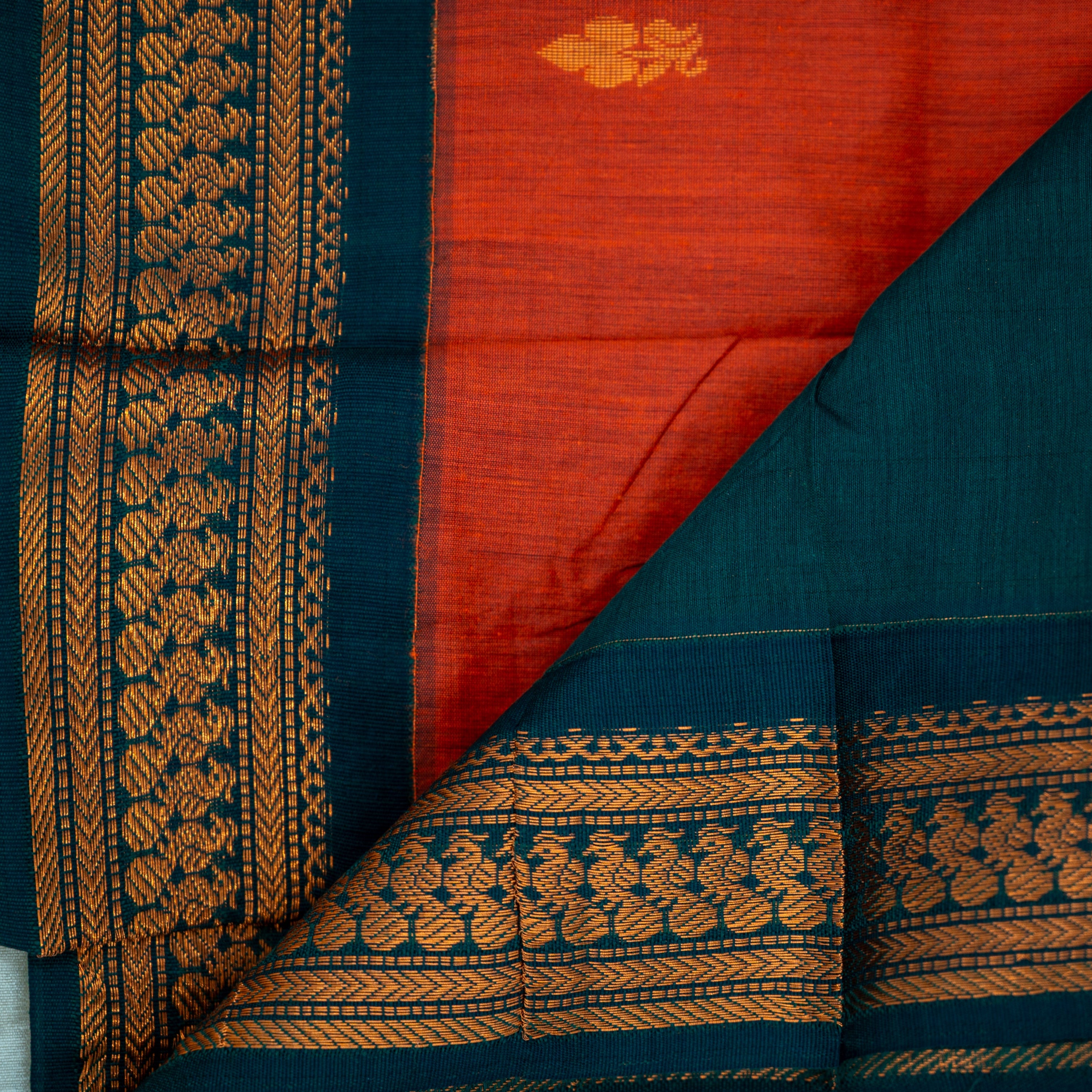 Kalyani Cotton - Orange