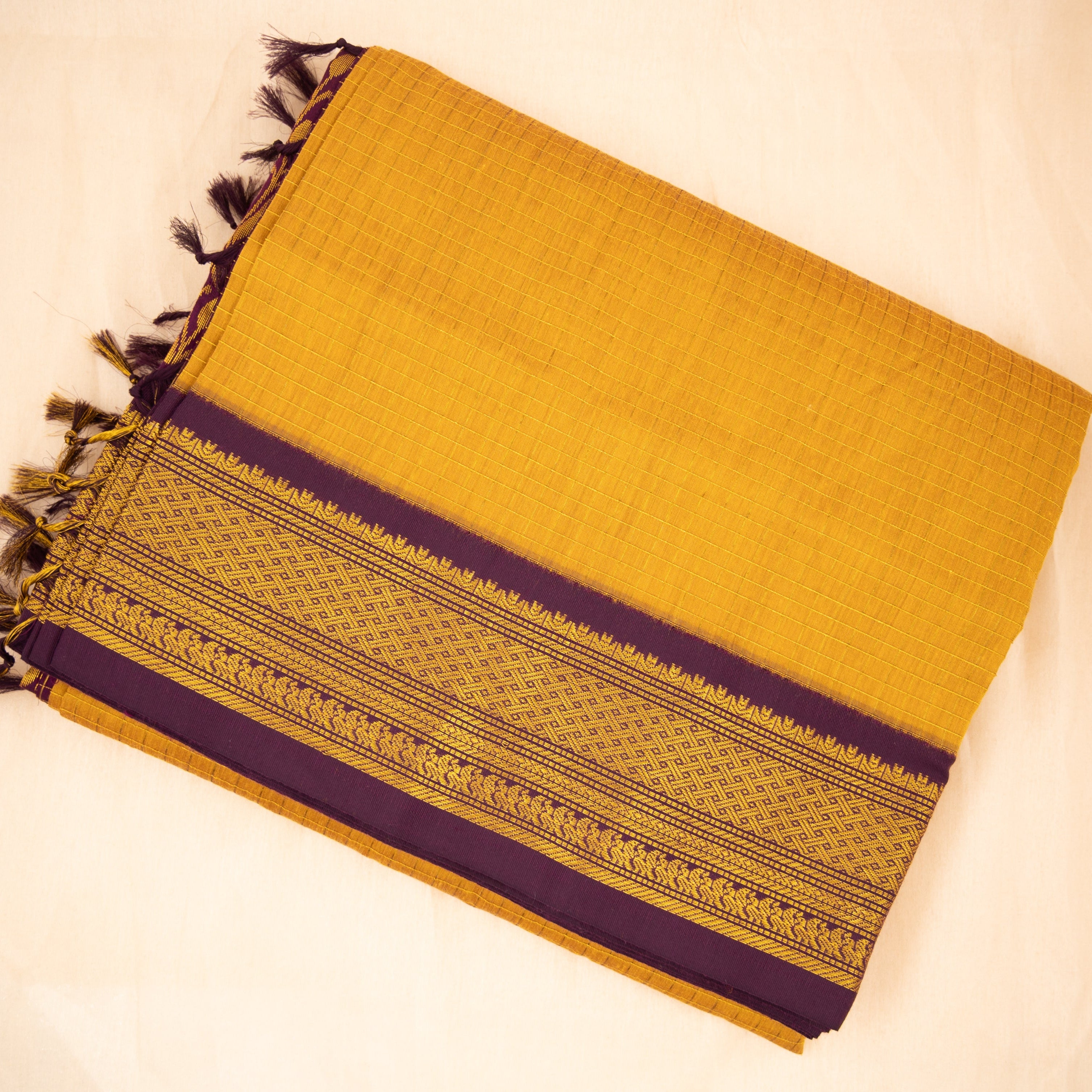 Arohini - ckecked Kalyani Cotton Saree