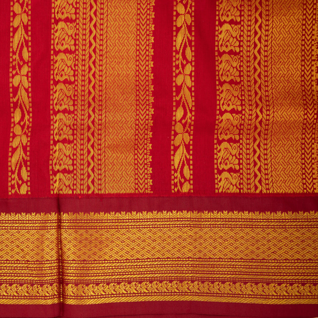 Kirana - Checked Kalyani Cotton Saree