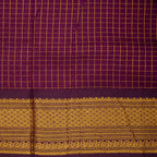 Ushe - Checked Kalyani Cotton Saree