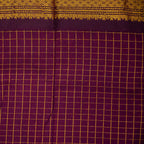 Ushe - Checked Kalyani Cotton Saree