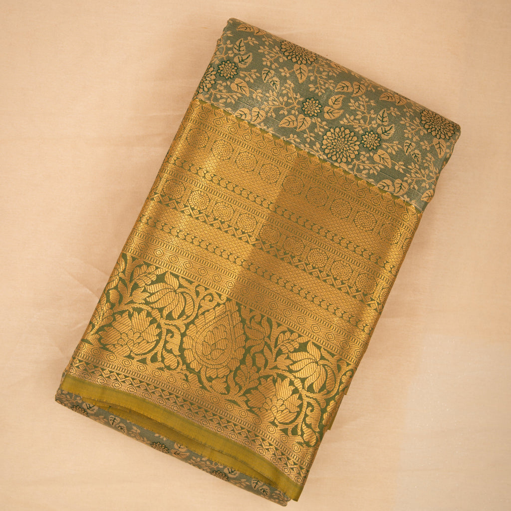 Vasundhara - Semi Silk Tissue Saree