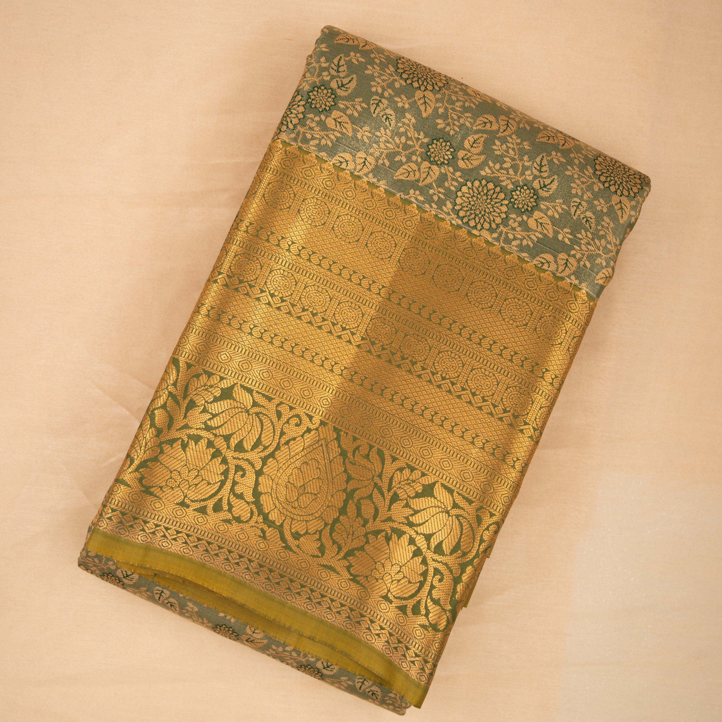 Vasundhara - Semi Silk Tissue Saree