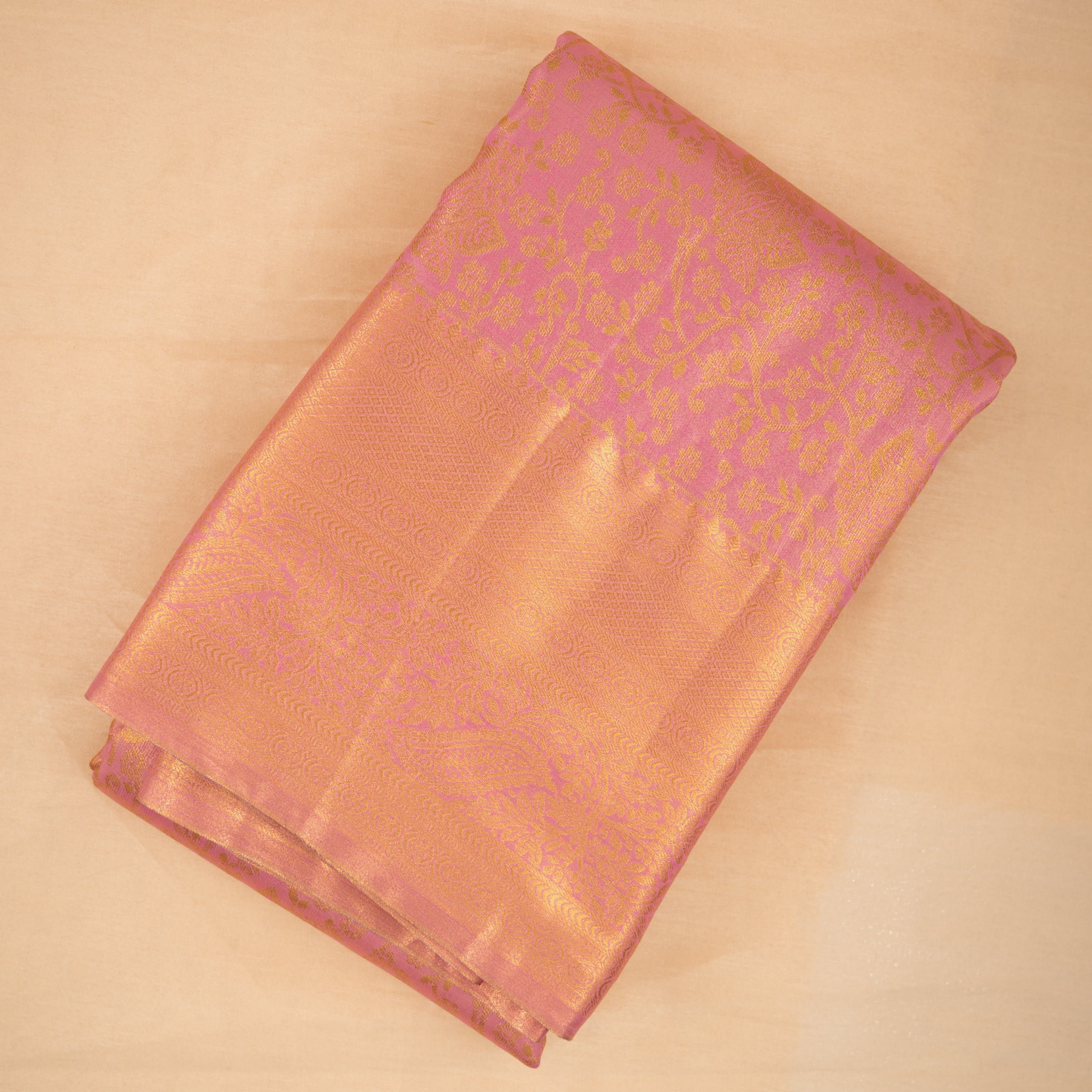 kanakambari - Tissue Semi Silk Saree