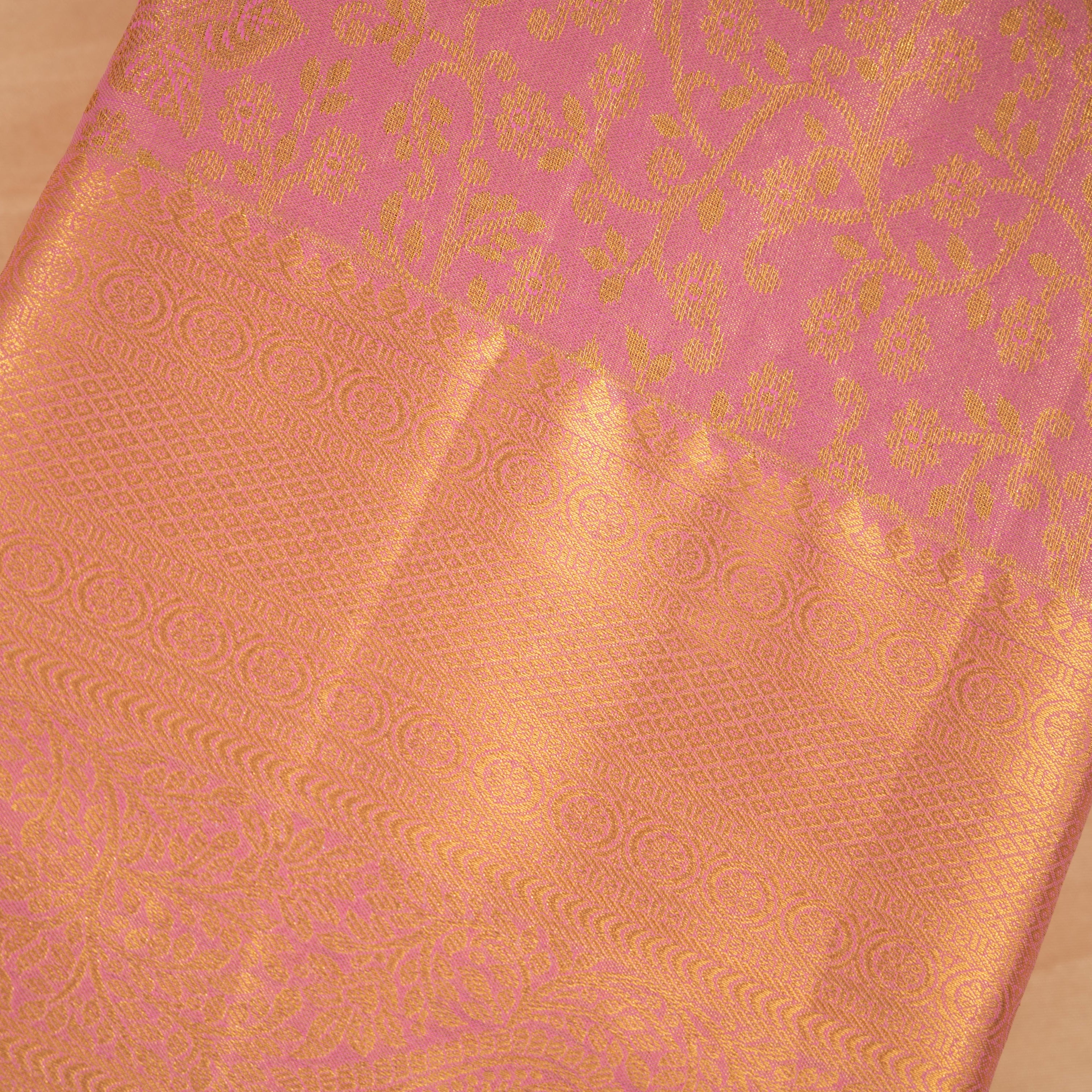kanakambari - Tissue Semi Silk Saree